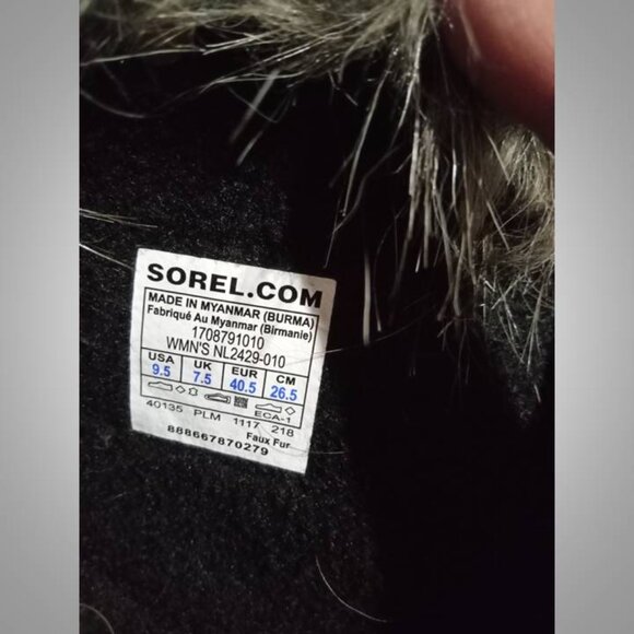 Sorel Joan of Arctic snow waterproof boots size 9.5 women's BLACK - Picture 12 of 12